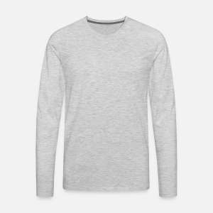 Men's Premium Long Sleeve T-Shirt-heather gray