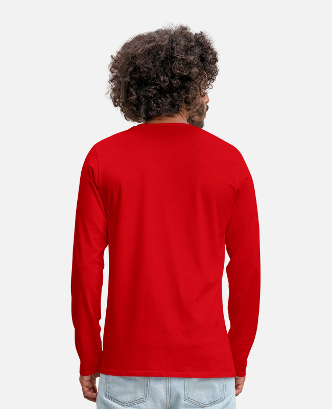 Men's Premium Long Sleeve T-Shirt Back - center