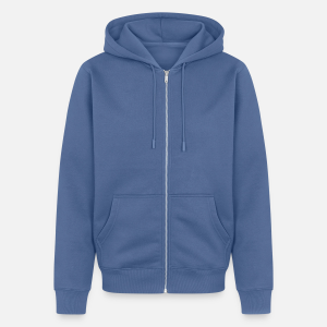 Unisex Premium Organic Zip Hoodie-stone blue 