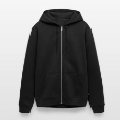 Unisex Premium Organic Zip Hoodie Front - Slide 2
