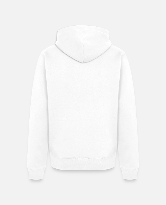 Unisex Premium Organic Zip Hoodie Back - center