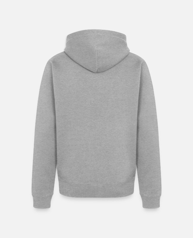 Unisex Premium Organic Zip Hoodie Back - center