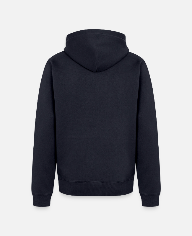 Unisex Premium Organic Zip Hoodie Back - center