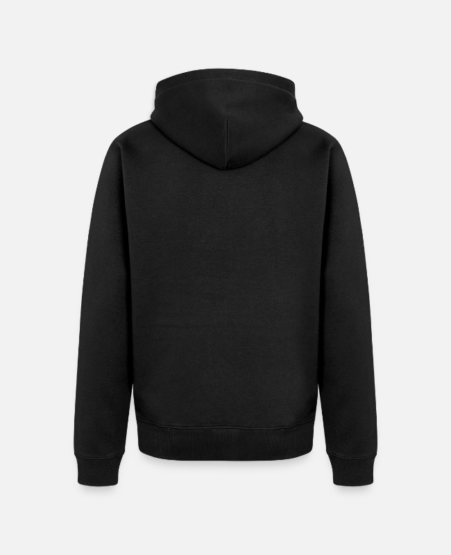 Unisex Premium Organic Zip Hoodie Back - center