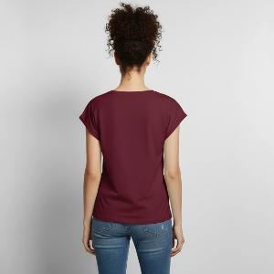 Women's Premium Roll Up Sleeve T-Shirt - Back