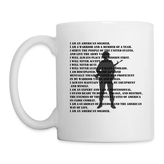 Military Veteran Pride US Army Soldiers Creed Coffee Mug CoffeeTea Mug