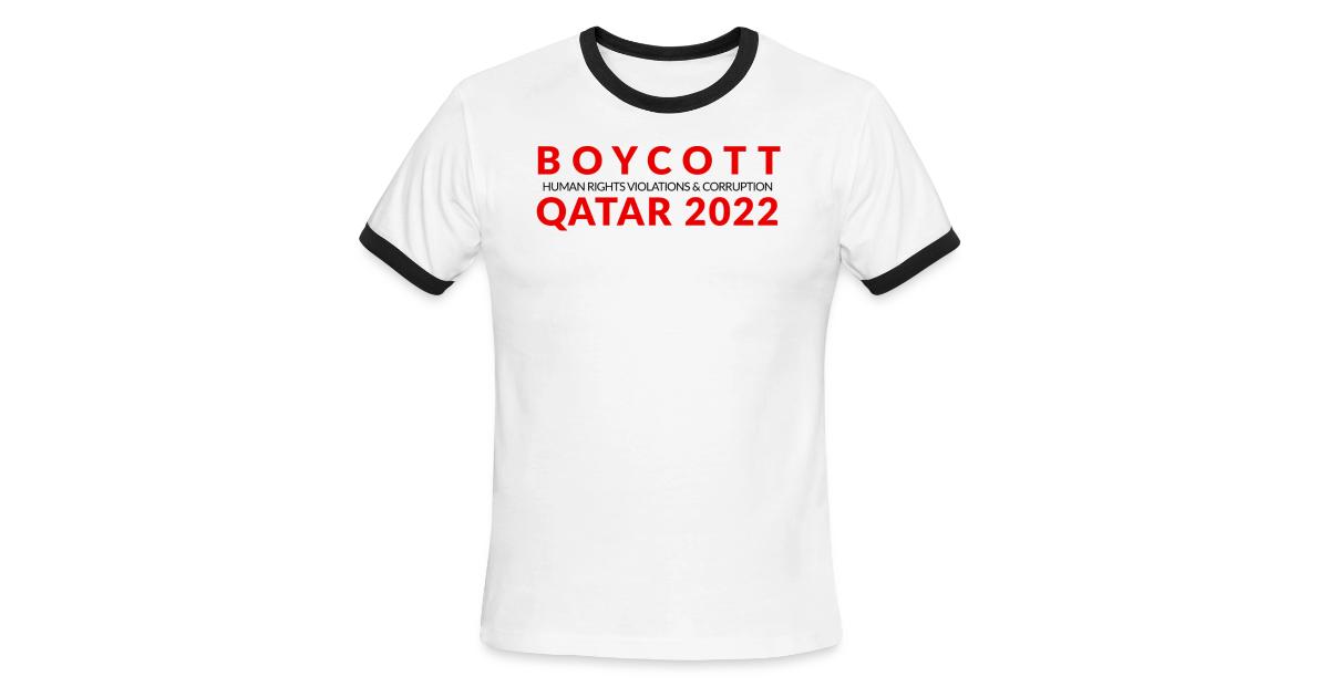 The Boycott Cup Boycott Qatar 2022 Ringer T Mens Ringer T Shirt