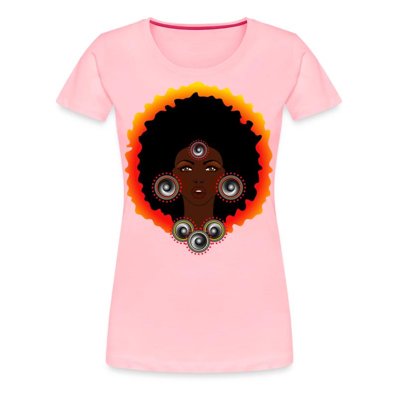 AFROCENTRIC WOMAN OF MUSIC GRAPHIC TEE T-Shirt | Spreadshirt