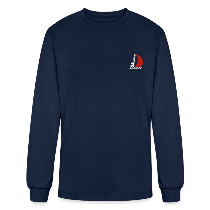 long sleeve white logo Sailing Addicts TM T-Shirt | SailingAddicts