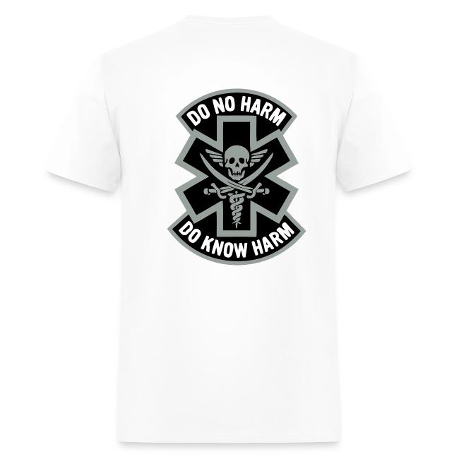 T shirt Shop Medic 2 Do No Harm Do Know Harm White Mens T Shirt