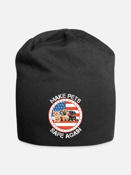 Make Pets Safe Again 2024 Save Our Pets - Jersey Beanie - black - Front