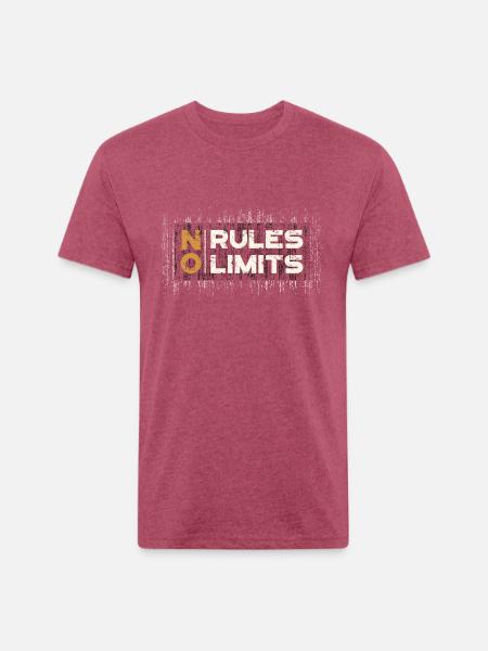 Limitless Mindset - Unisex Poly/Cotton T-Shirt - heather burgundy