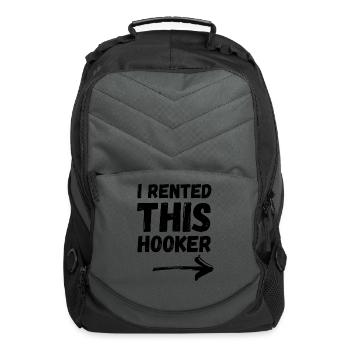 I rented this hooker - Computer Backpack - charcoal - Front