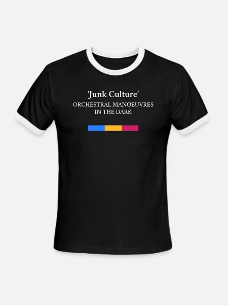 Junk Culture T-Shirt| Orchestral Manoeuvres in the - Men's Ringer T-Shirt - black/white