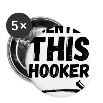 I rented this hooker - Buttons large 2.2'' (5-pack) - white