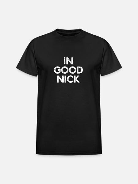 In Good Nick Bold Monochrome - Heavyweight Unisex T-Shirt by Gildan - black