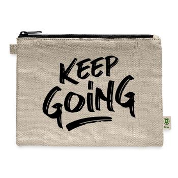 Keep Going - Hemp Carry All Pouch - natural - Front