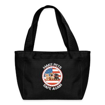 Make Pets Safe Again 2024 Save Our Pets - Recycled Insulated Lunch Bag - black - Front