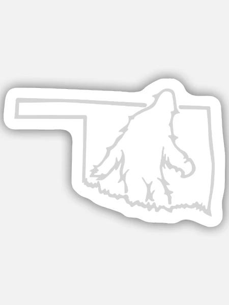 Bigfoot Oklahoma T-Shirt - Sticker - white matte