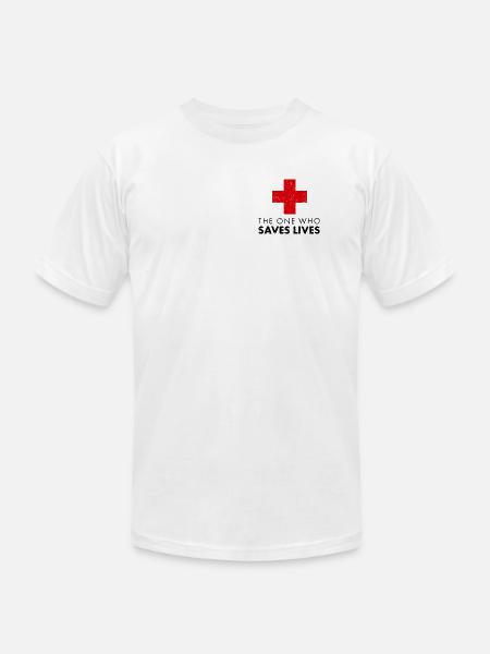 rbw145_medic_v2 - Unisex Jersey T-Shirt by Bella + Canvas - white