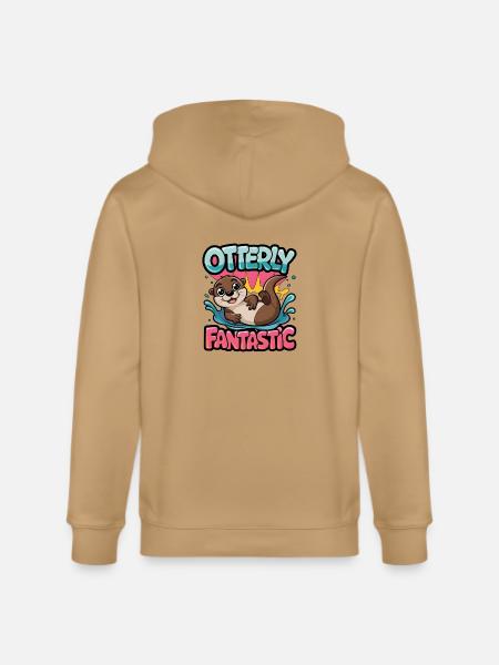Otterly Fantastic - Stanley/Stella Cultivator Organic Zip Hoodie - latte