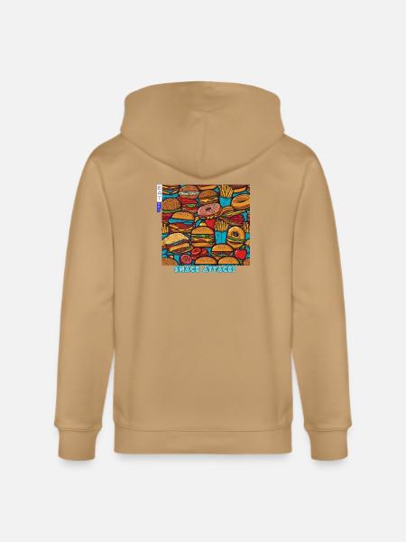 snack attack eat up - Stanley/Stella Cultivator Organic Zip Hoodie -
