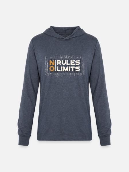 Limitless Mindset - Unisex Long Sleeve Hoodie Shirt - heather navy