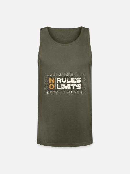 Limitless Mindset - Unisex Tri-Blend Organic Tank - heather olive