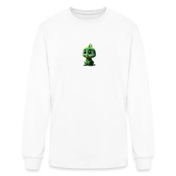 Emerald Plush Critter - Men's Long Sleeve T-Shirt - white - Front