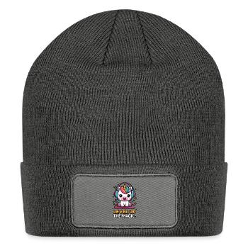 Level Up The Magic! - Patch Beanie - charcoal grey - Front