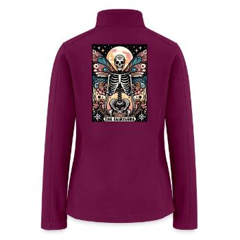 Tarot Fairycore Skeleton Fairy - Women’s Soft Shell Jacket - raspberry - Back