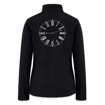 Roman clock - Women’s Soft Shell Jacket - black - Back