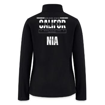 Unlimited Mind Icon - Golden State - Women’s Soft Shell Jacket - black - Back