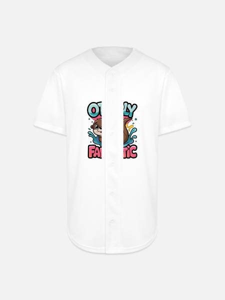 Otterly Fantastic - Full Button Jersey - white
