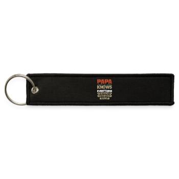 Papa Knows Everything Tshirt - Jet Tag Keychain - black - Front