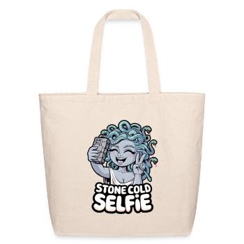 Stone Cold Selfie - Eco-Friendly Cotton Tote - natural - Front