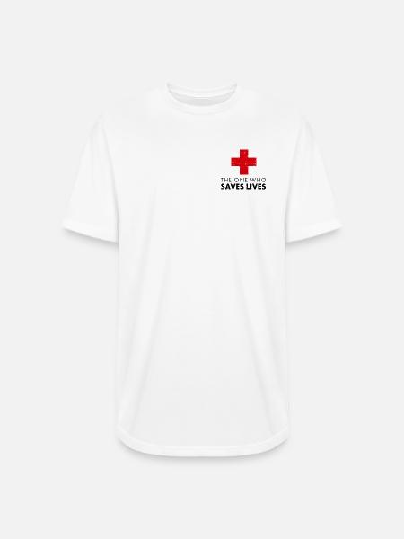 rbw145_medic_v2 - Long Body Men’s T-Shirt - white
