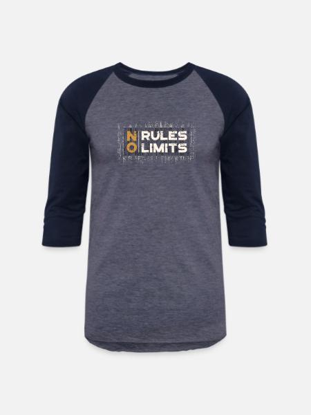 Limitless Mindset - Unisex Baseball T-Shirt - heather blue/navy