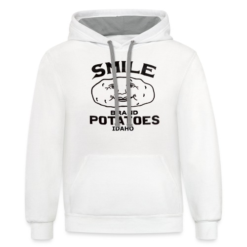 Smile Brand Potatoes - Unisex Contrast Hoodie