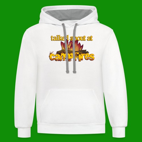 Talked About at Campfires - Unisex Contrast Hoodie