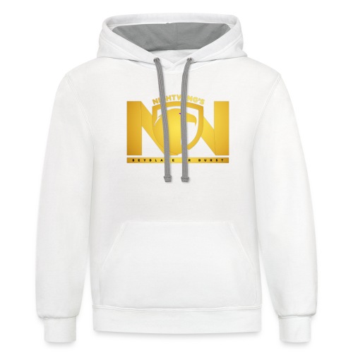 Nightwing All Gold Logo - Unisex Contrast Hoodie