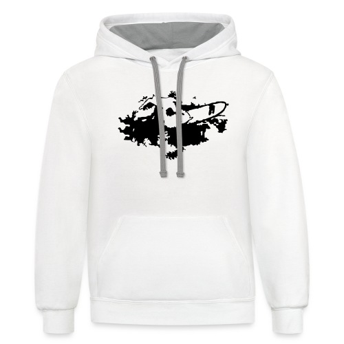Abstract Surfer - Unisex Contrast Hoodie