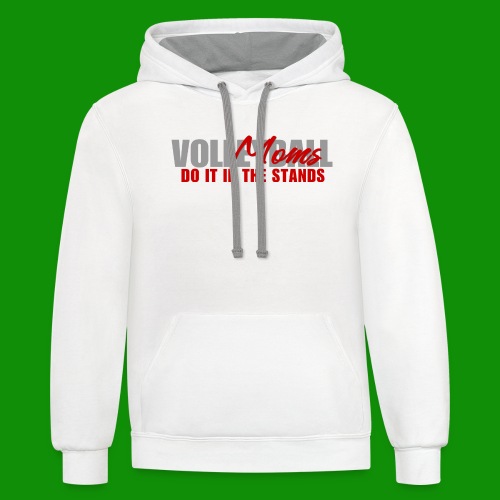 Volleyball Moms - Unisex Contrast Hoodie