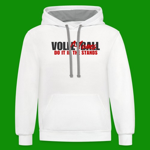 Volleyball Moms - Unisex Contrast Hoodie
