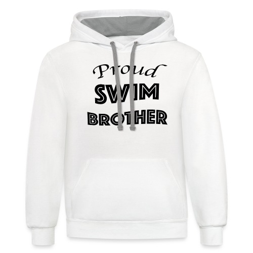 swim brother - Unisex Contrast Hoodie