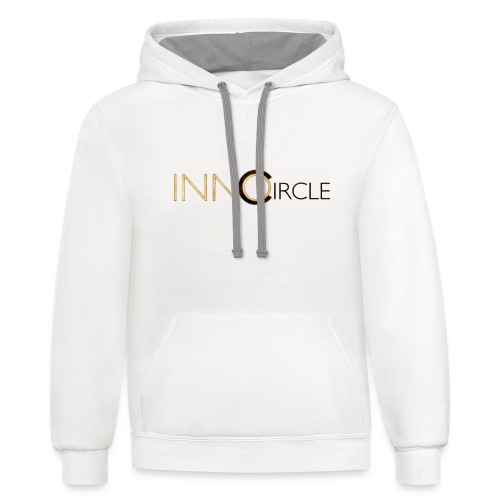 Inno Circle LLC Hoodie (White) Version 2 - Unisex Contrast Hoodie