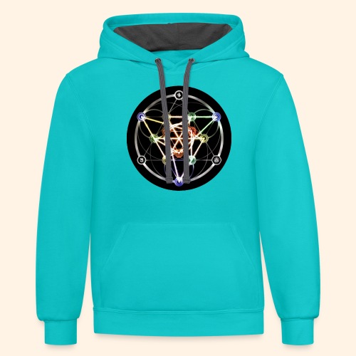 Classic Alchemical Cycle - Unisex Contrast Hoodie