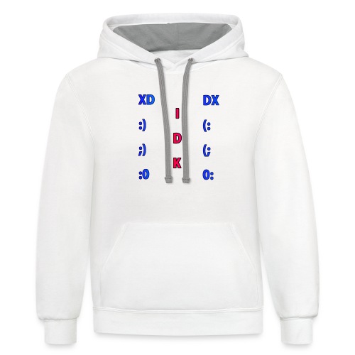 Many Faces! - Unisex Contrast Hoodie
