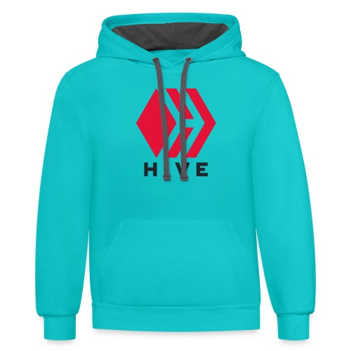 Hive Text - Unisex Contrast Hoodie