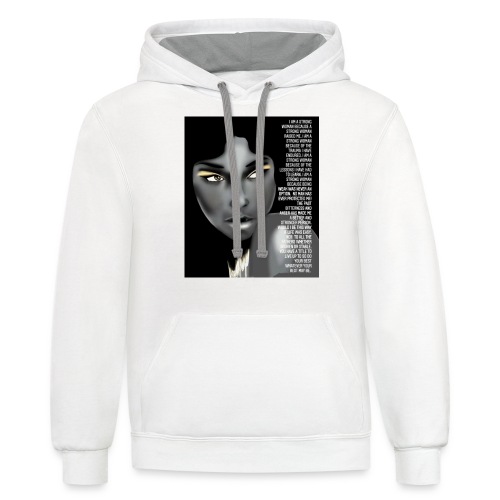 Strong woman - Unisex Contrast Hoodie